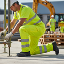 Premium High Visibility Combat Trousers in Yellow with Multiple Pockets and Enhanced Comfort