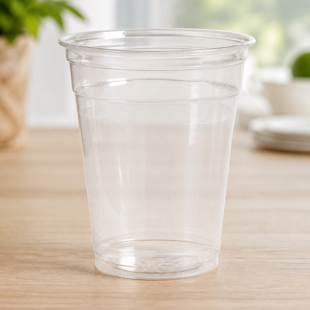 12oz Clear rPET Smoothie Cups - 800 Pack Disposable Glasses