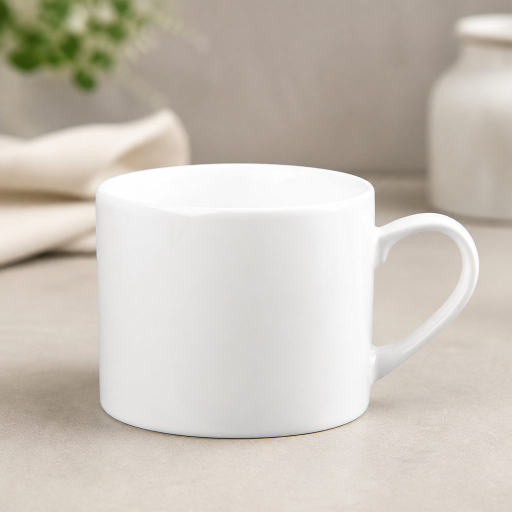 Commercial Fine China Tea Cups 230ml - 6 Pack