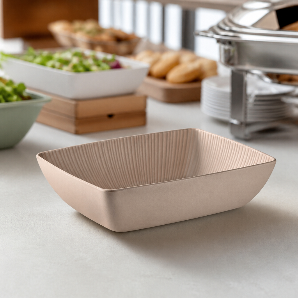 Commercial GN 1/2 Melamine Serving Bowl 3.5 Ltr 325x265mm
