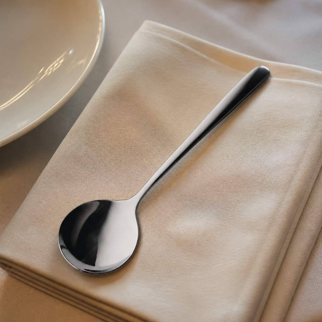 Commercial English Soup Spoons 12 Pack 18/10 Stainless Steel