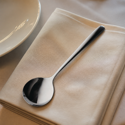 Commercial English Soup Spoons 12 Pack 18/10 Stainless Steel