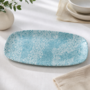 Commercial Oblong Plates Aquamarine 298x152mm 12 Pack