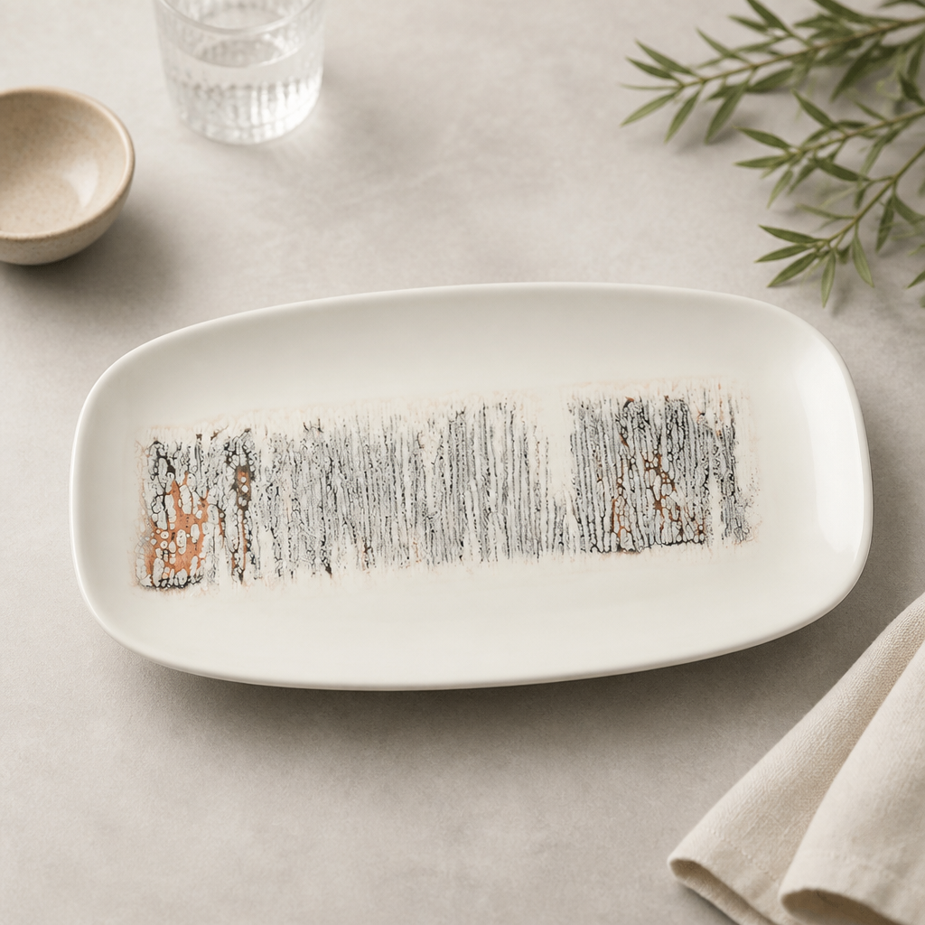 Oblong Platters 298x153mm Super Vitrified Ceramic