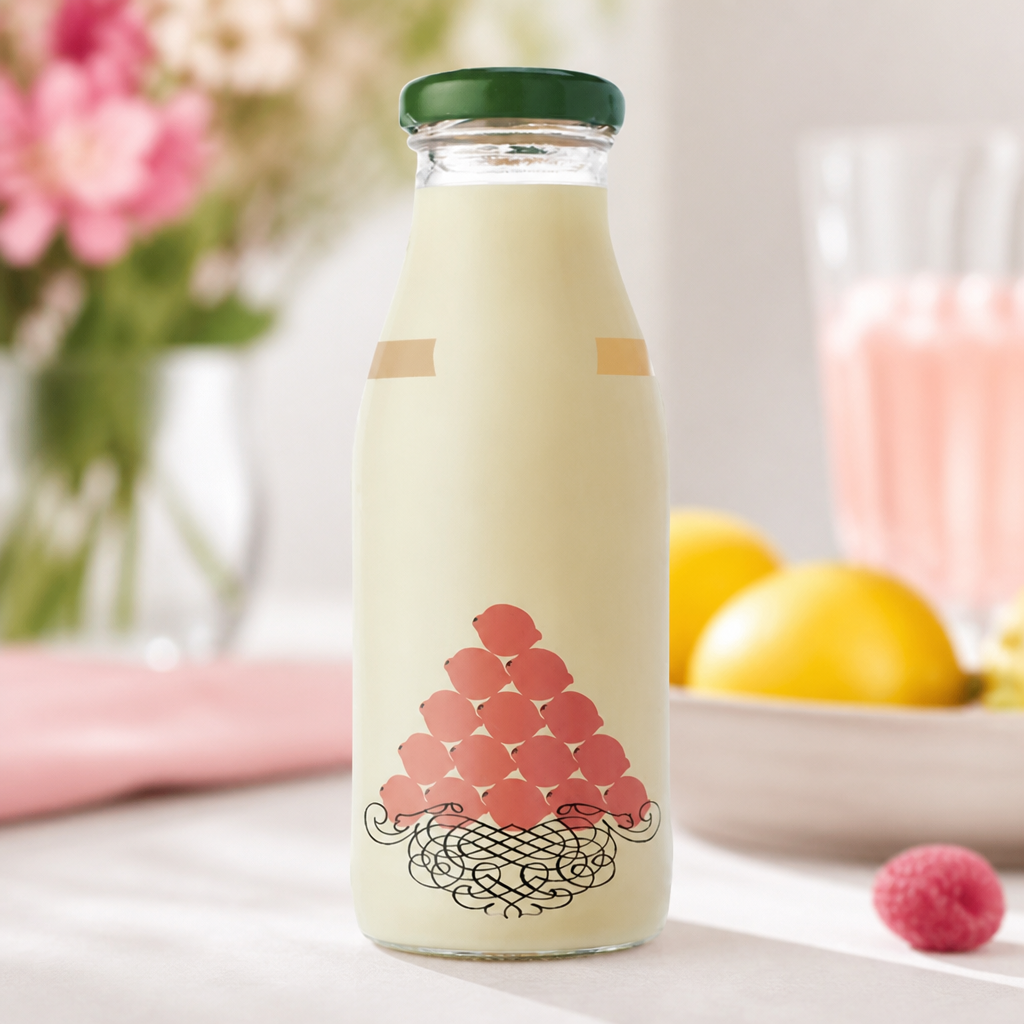 Commercial Pink Lemonade Soft Drink 250ml Glass Bottle 12 Pack