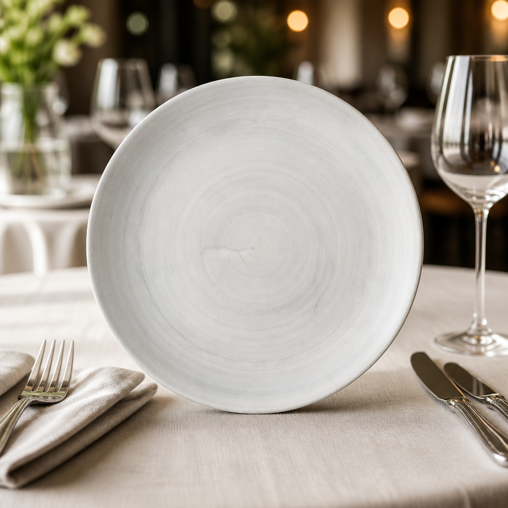 12 pack of 260mm grey commercial coupe plates