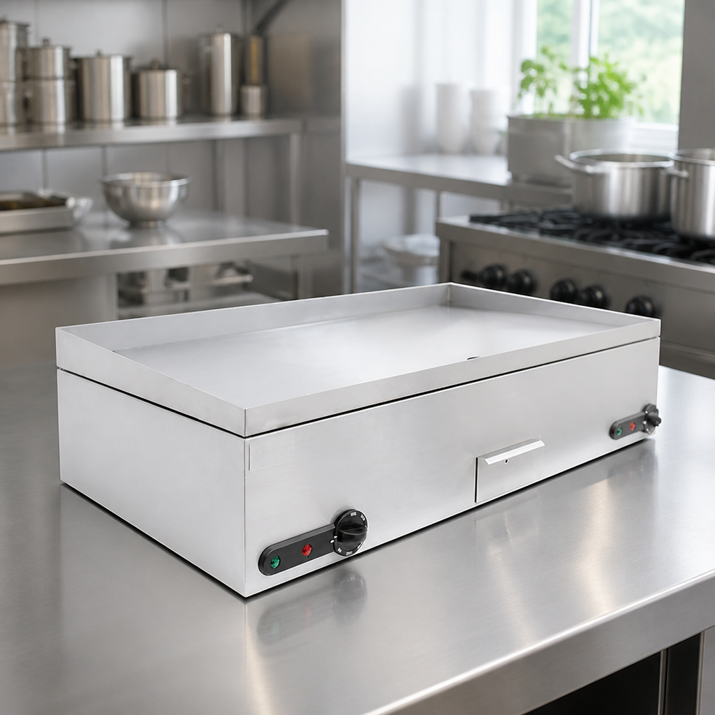 Large Electric Griddle 900mm Stainless Steel Commercial Griddle