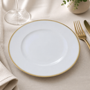 Burnished Gold Plates 275mm for Fine Dining 12 Pack