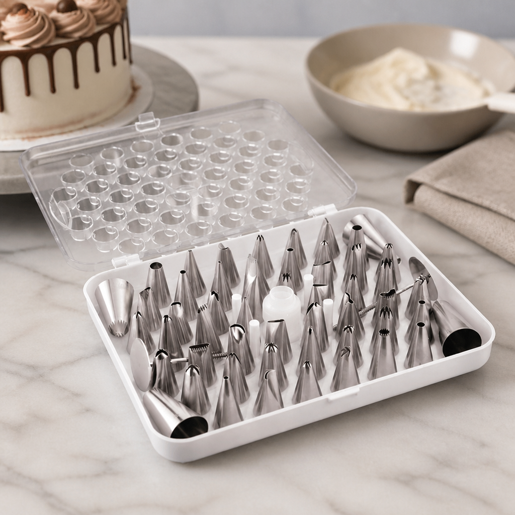 Commercial Cake Decorating Piping Nozzle Set 52 Assorted Tips