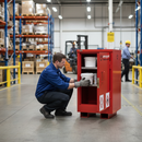 Heavy Duty Storage Cabinet for Hazardous Goods - Fire Resistant and COSHH Compliant with 40L Sump Capacity