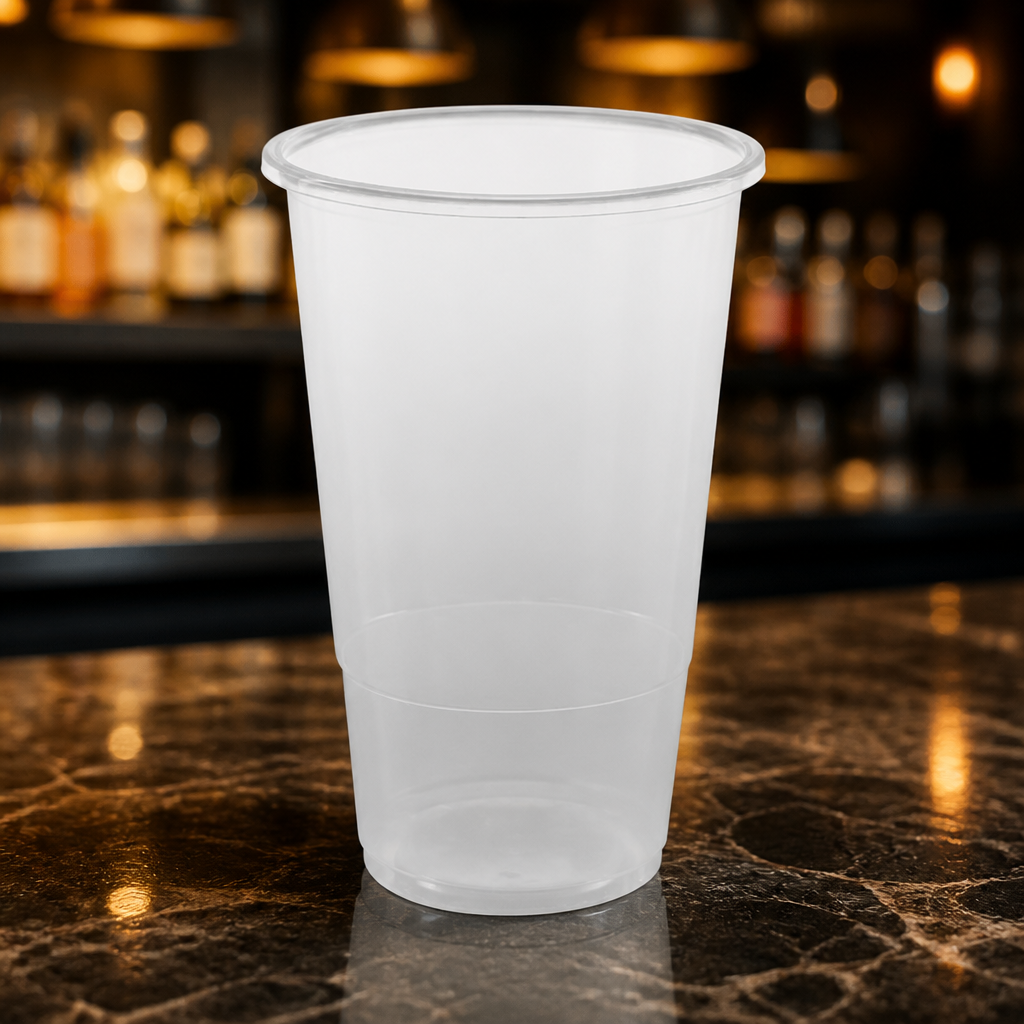 Commercial Half Pint Glasses 285ml Clear Disposable Tumblers