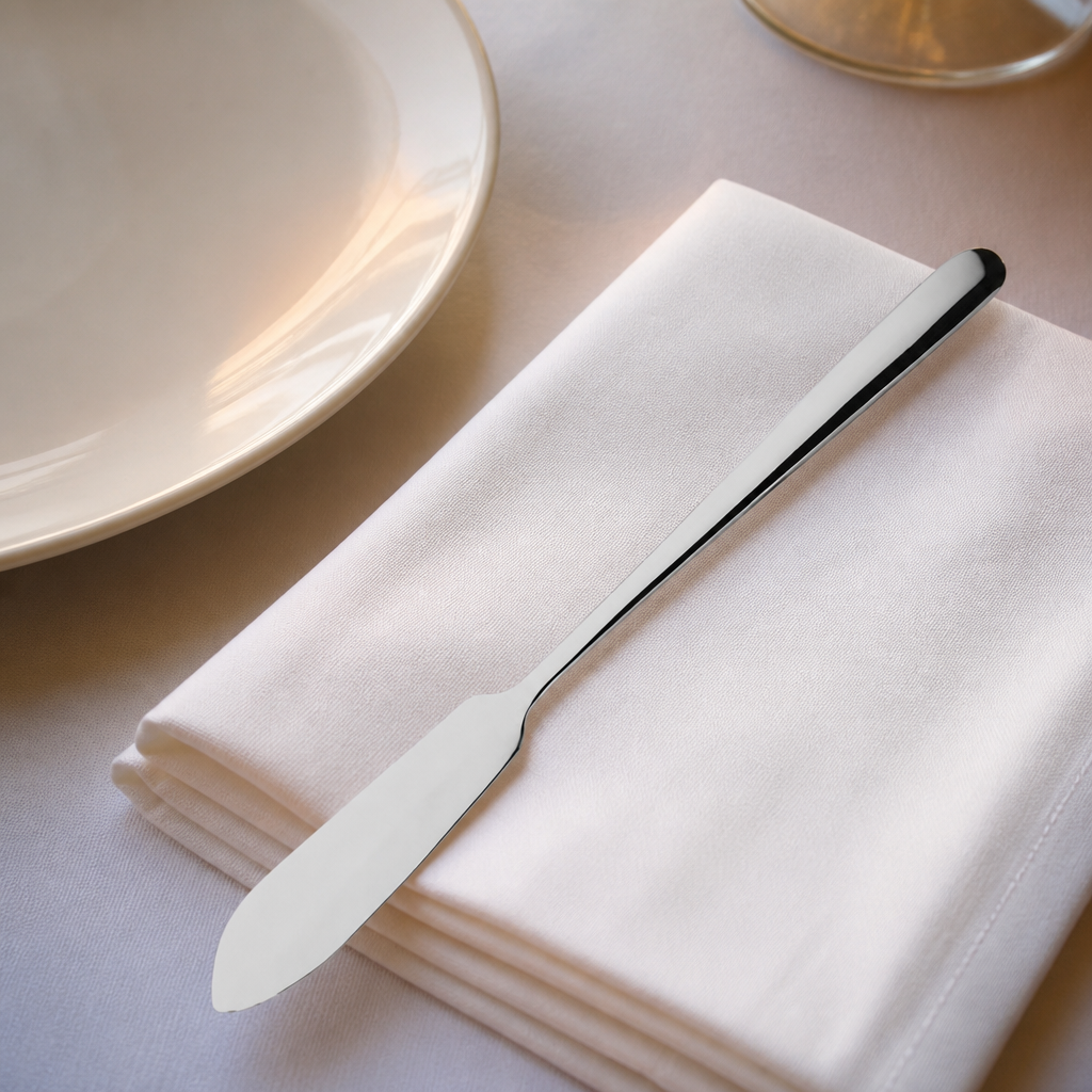 Pack of 12 Commercial Fish Knives 3.5mm Stainless Steel Cutlery