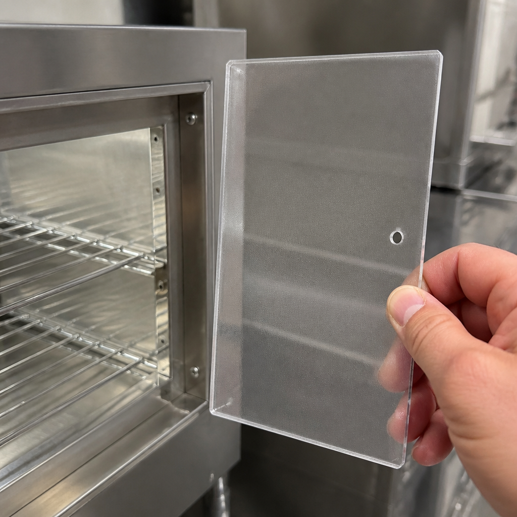 Commercial Glass Door for Pie Cabinet 325mm Height