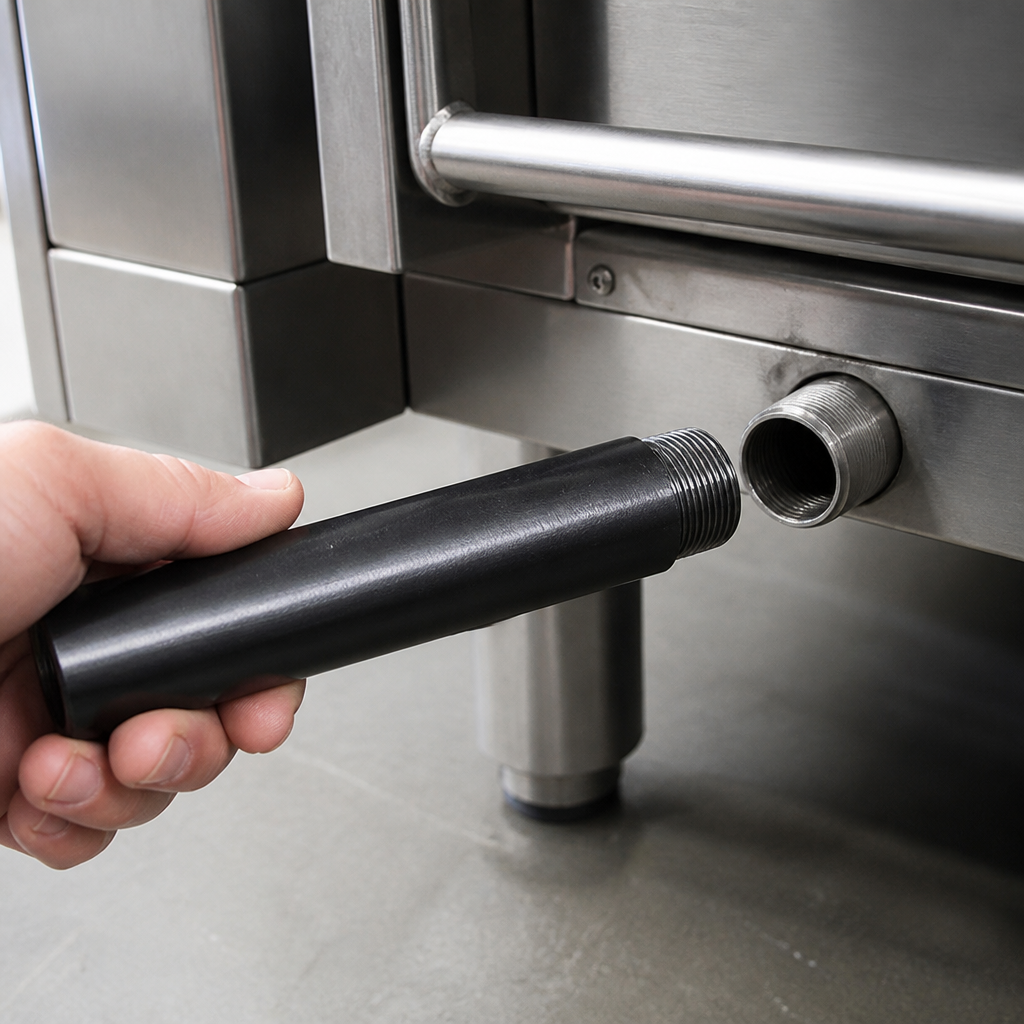 Commercial Oil Drainage Extension Pipe 42.5mm for fryer