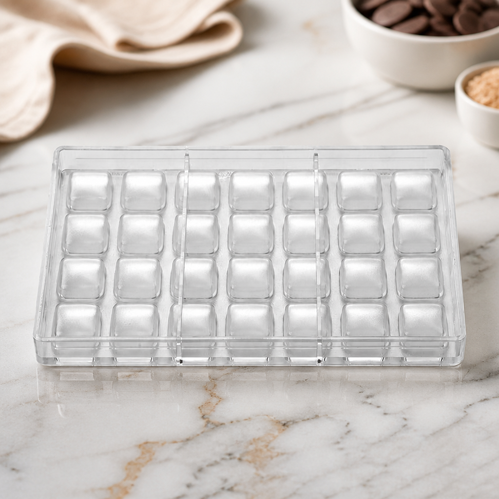 Commercial Oval Praline Mould 275x175mm for Shaped Desserts