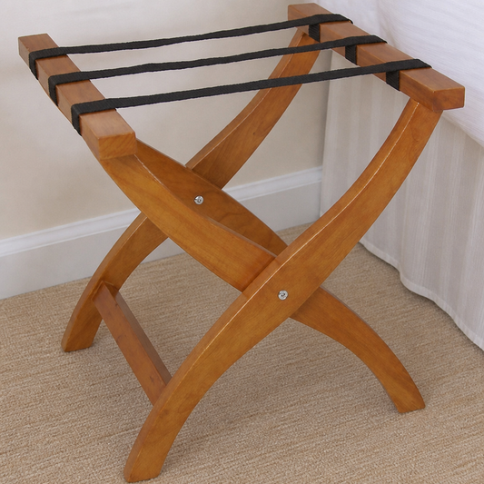 Commercial Wooden Suitcase Stand 500mm for Rooms