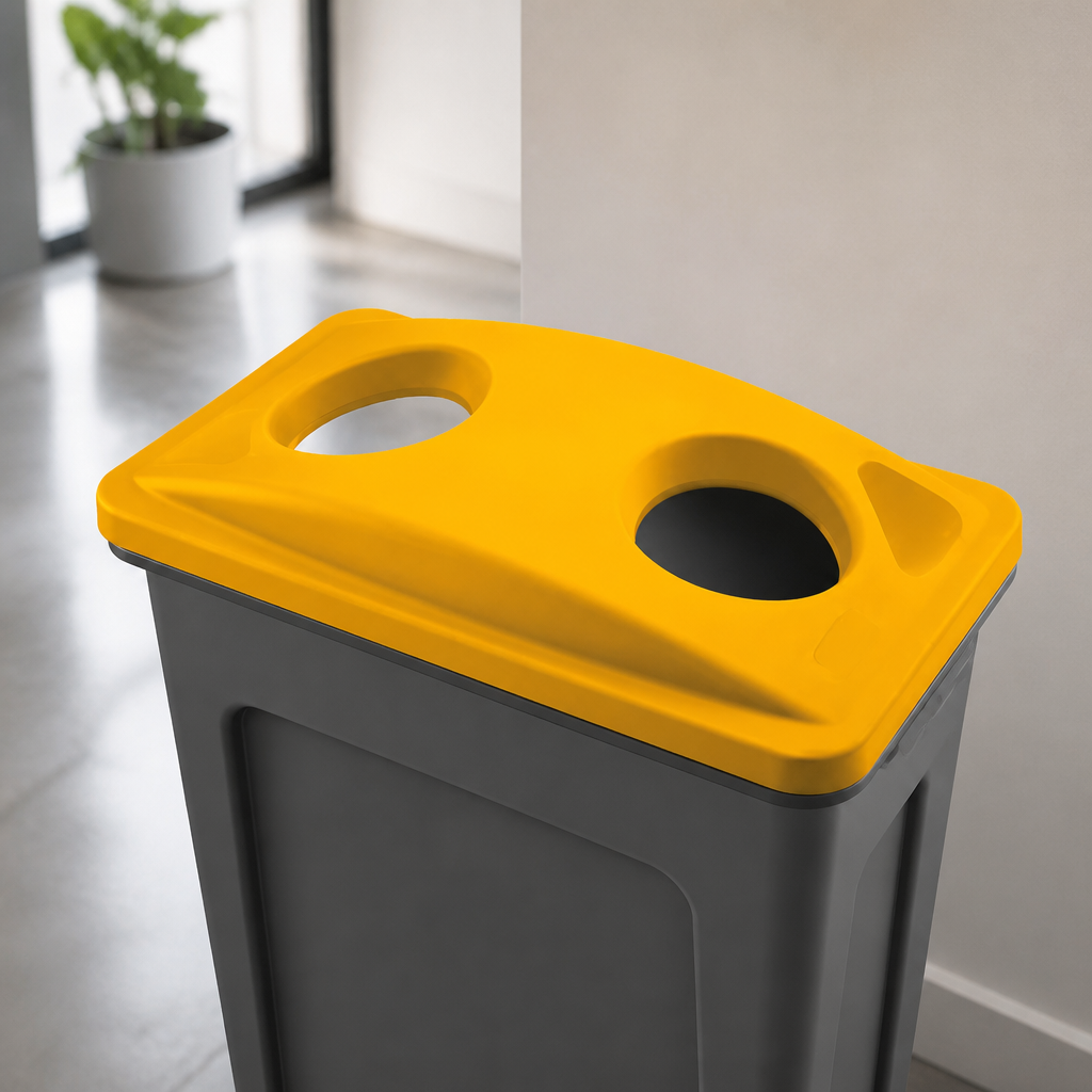 Commercial Recycling Lid for 60L and 87L Bins Yellow