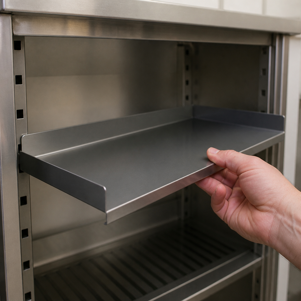 Commercial Modular Bar Shelf 665mm stainless steel storage