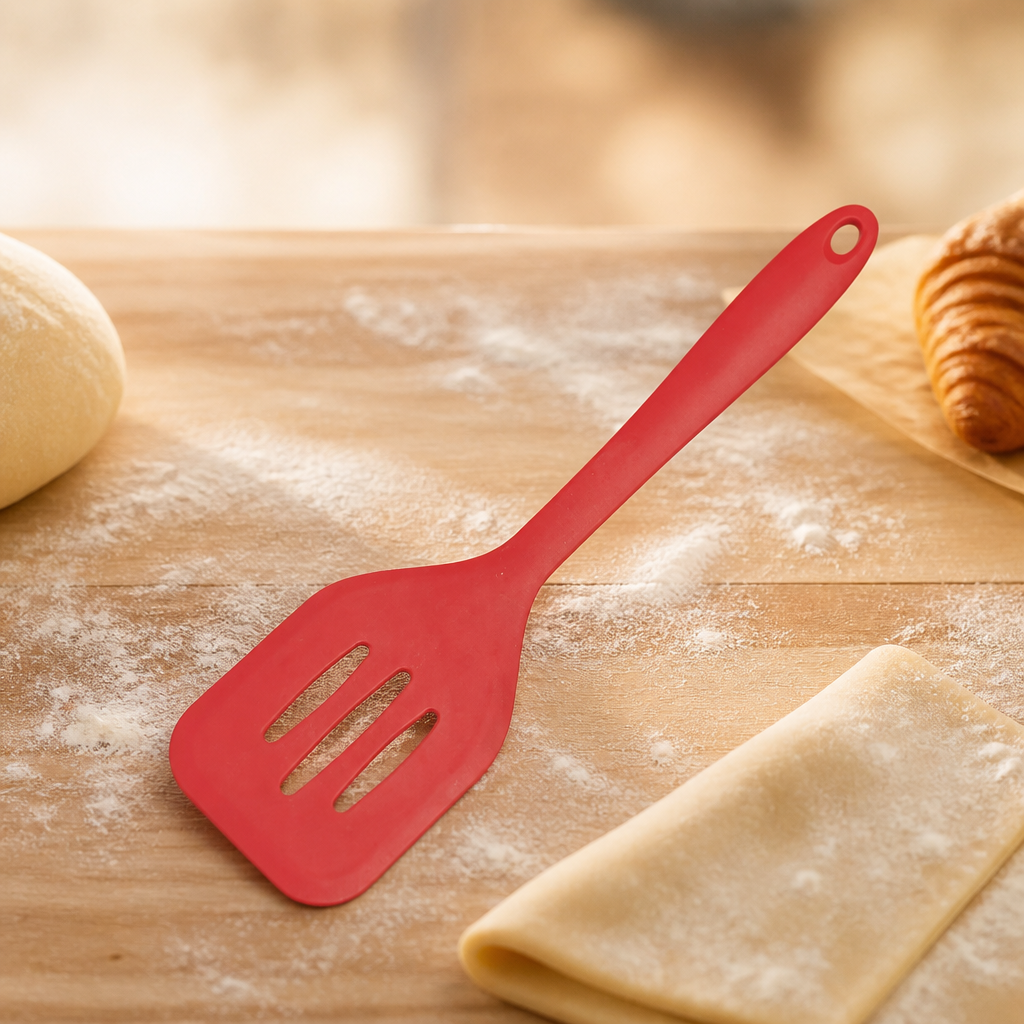 Commercial Silicone Flexible Slotted Spatula 31cm