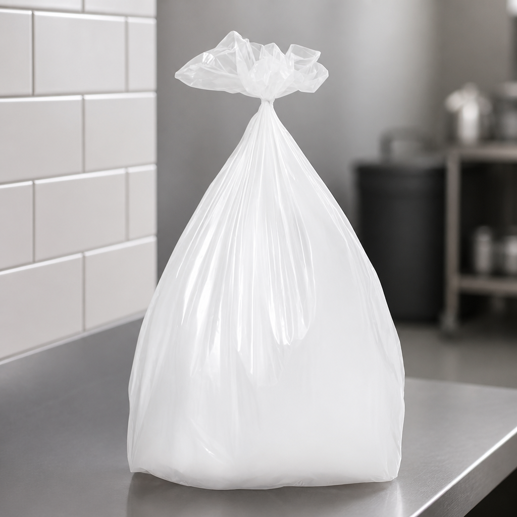 Heavy Duty Clear Bin Bags 87Ltr Pack of 100