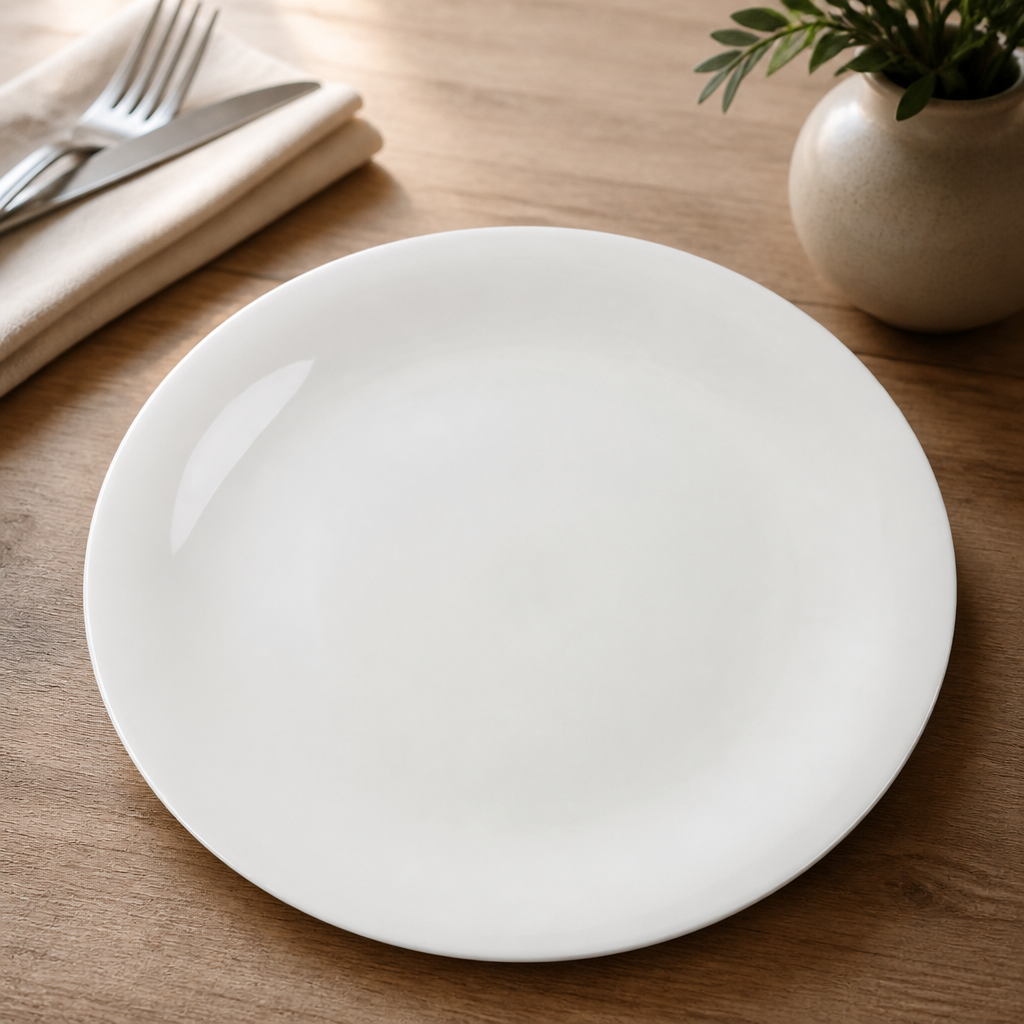 Commercial Bone China Coupe Plates 295mm - 6 Pack