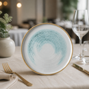 Commercial Walled Plates Aquamarine 260mm - 6 Pack