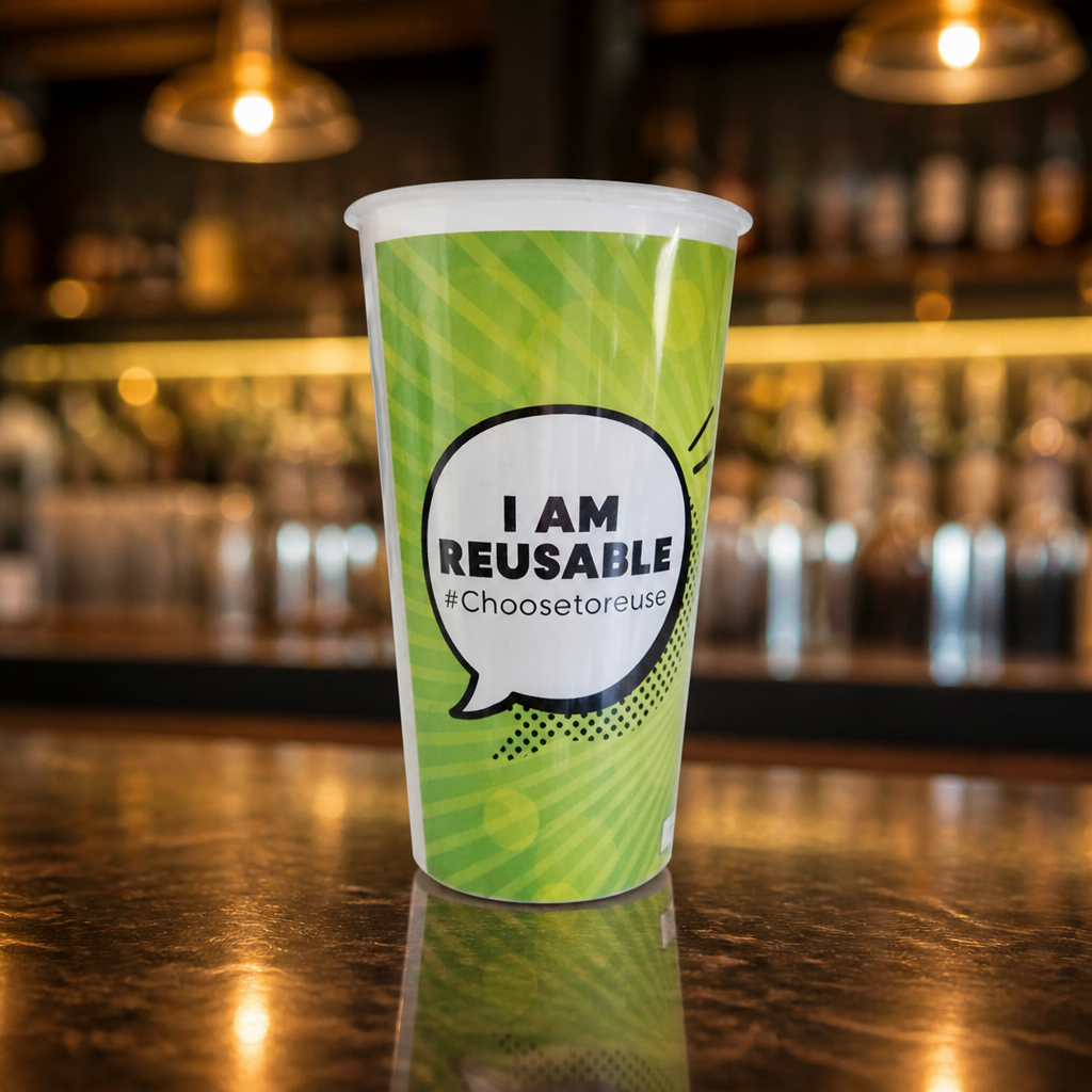 Reusable Event Cups 570ml 120 Pack Commercial Eco-Friendly