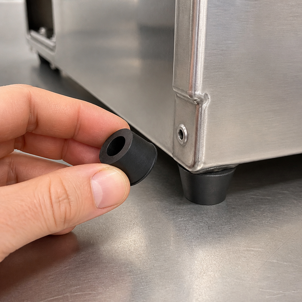 Set of 4 replacement rubber feet for commercial fryers