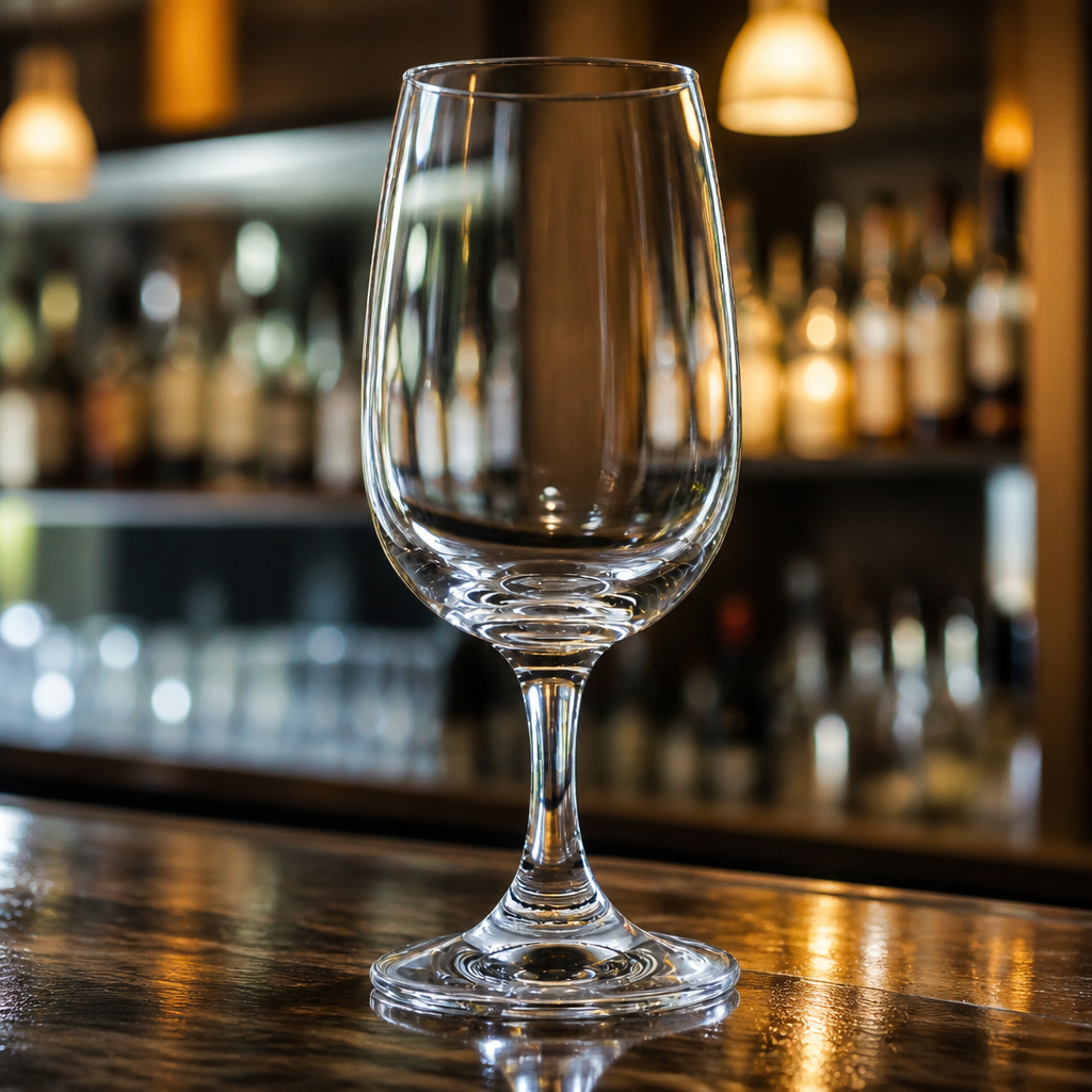 Pack of 6 crystal clear 220ml commercial wine glasses