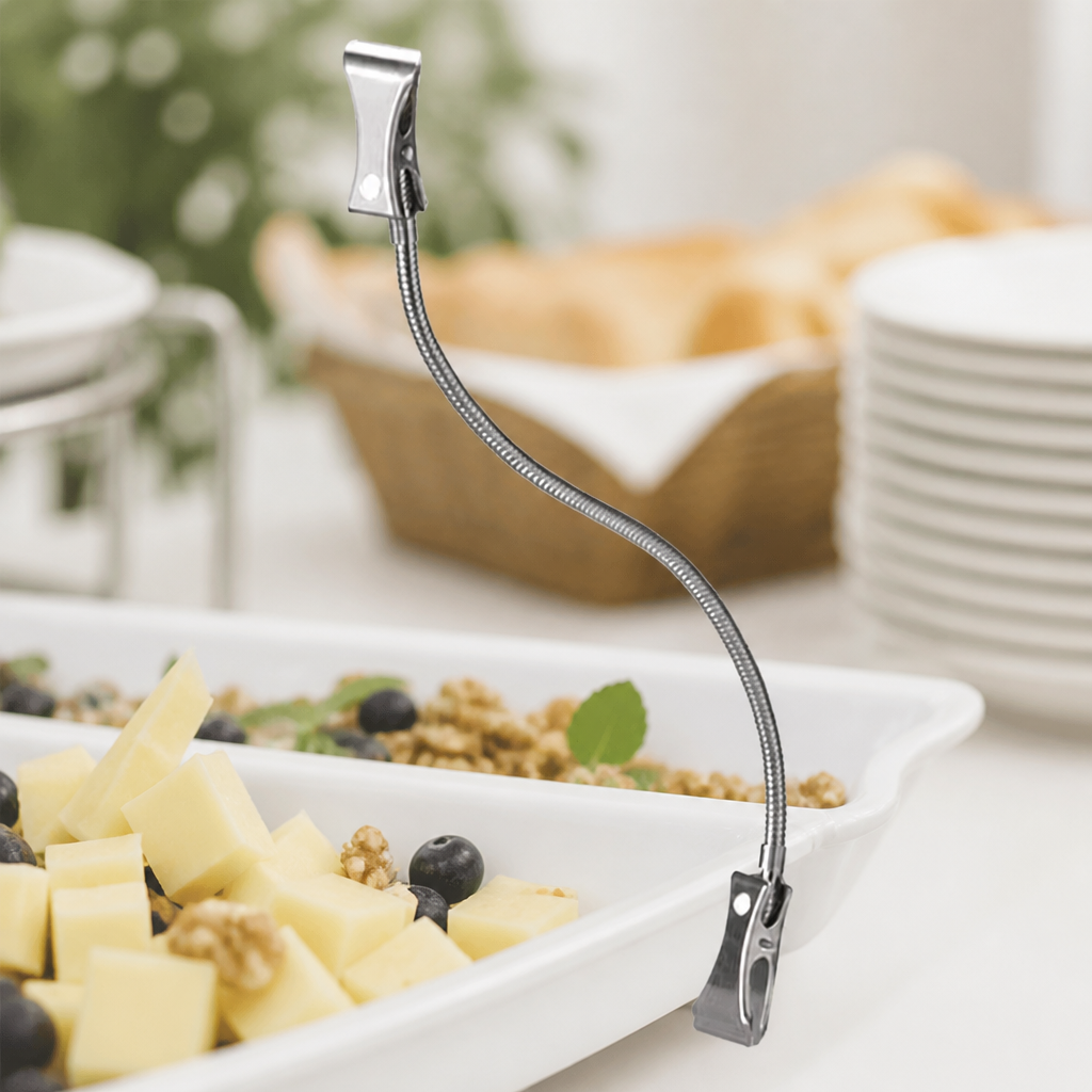 Food Labels Double Ended Metal Clip 120mm Capacity