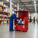 Premium Heavy Duty Storage Chest for Hazardous Goods with Fire Resistance, Safety Lock, and Ventilation Features