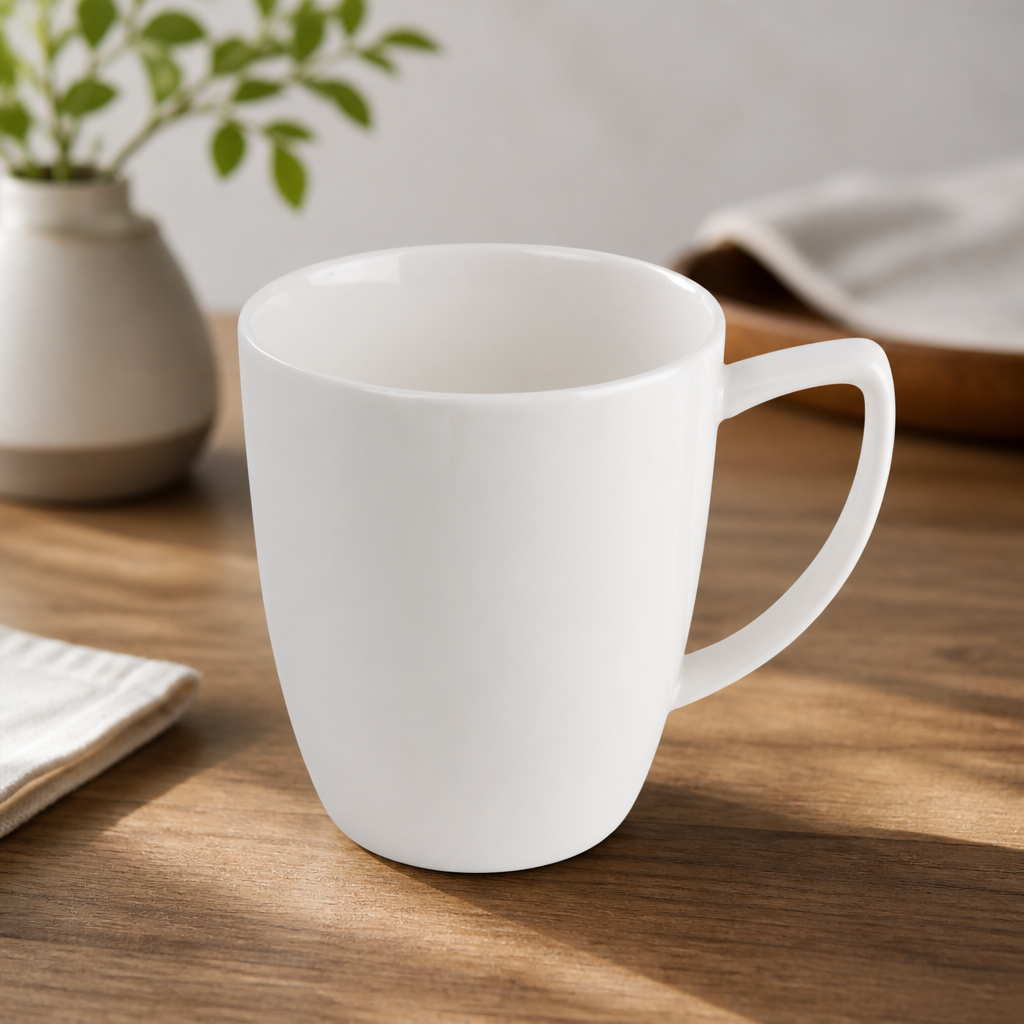 Commercial Latte Mugs 290ml Porcelain Crockery 6 Pack