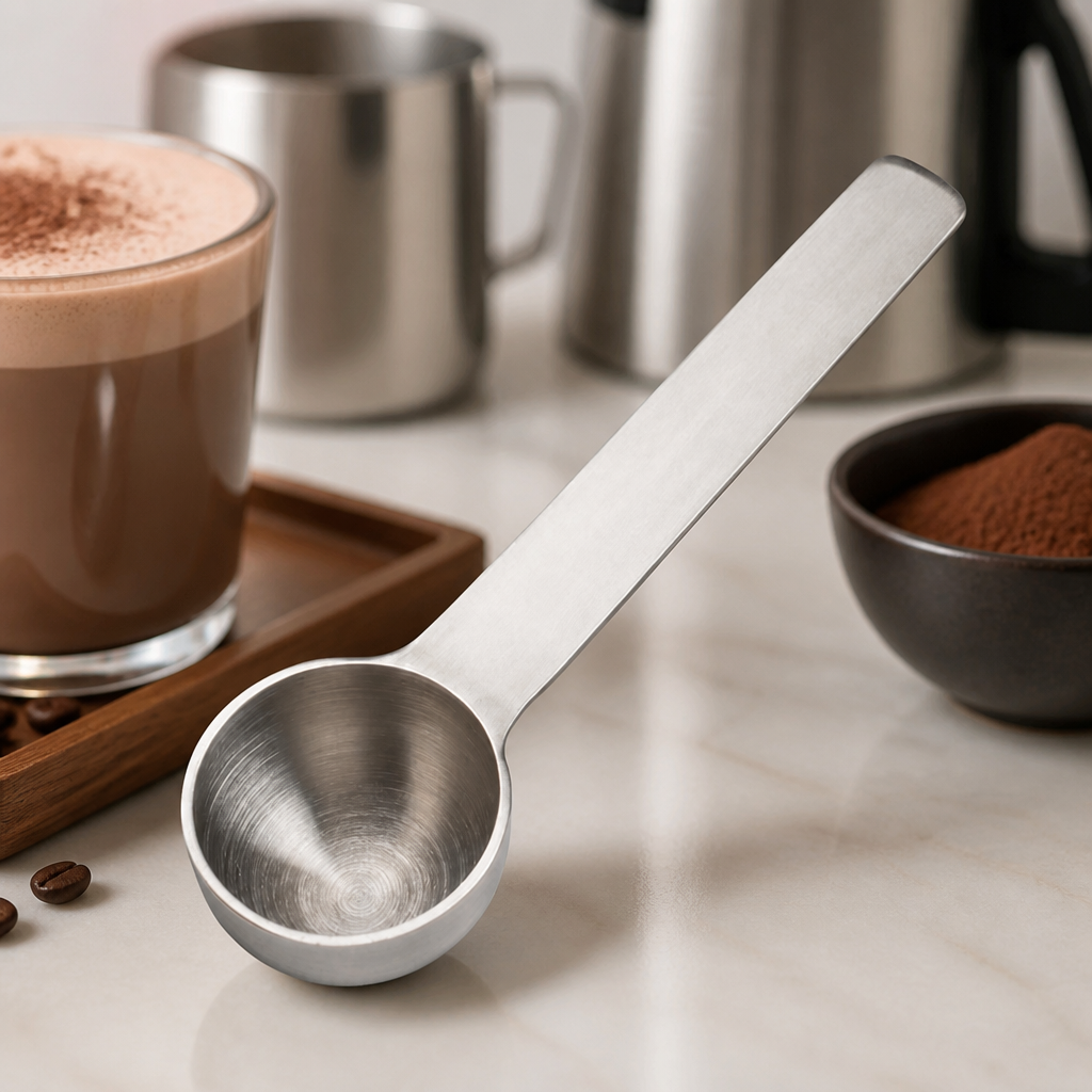 Commercial Stainless Steel Powder Scoop 7g for Baristas