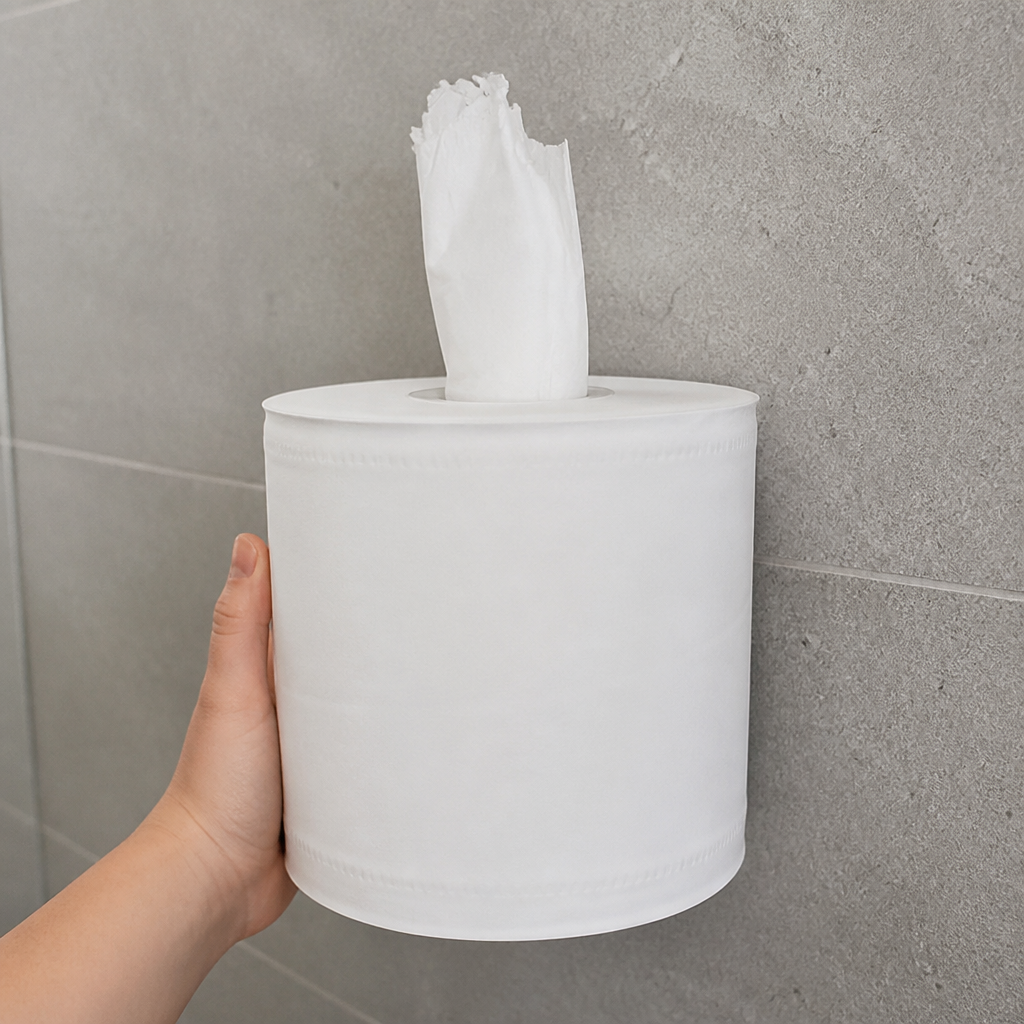 Commercial Centrefeed Wiping Paper Roll 6 Pack 2-Ply