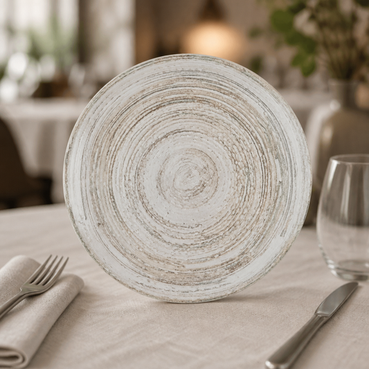 260mm Commercial Coupe Plates - 12 Pack Super Vitrified Ceramic