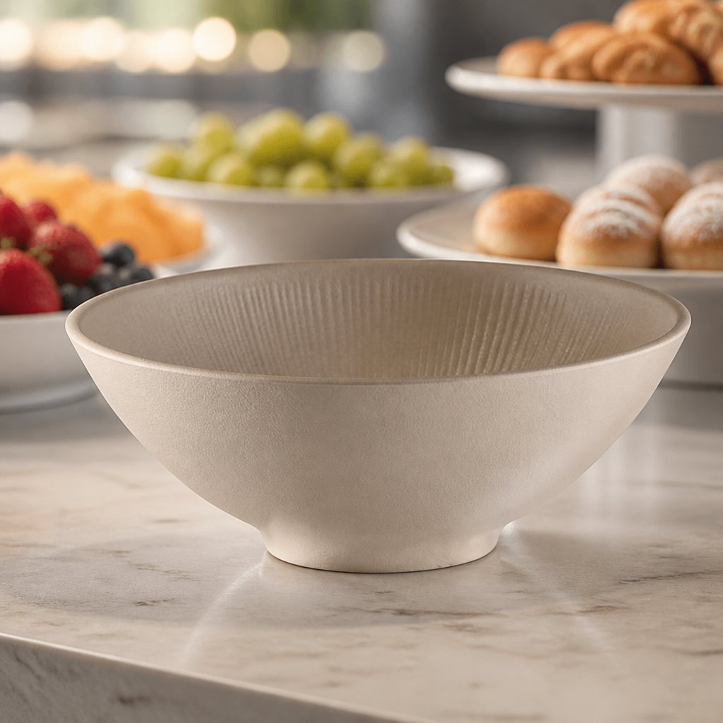 Commercial Round Serving Bowl 240mm 1.7L Melamine