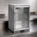 Commercial Back Bar Cooler 138L Stainless Steel Beer Fridge