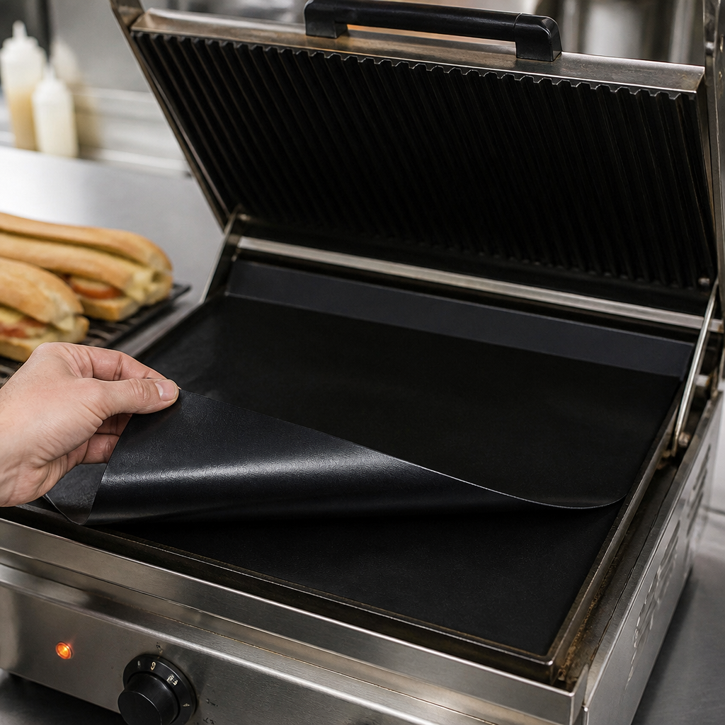 Non-Stick PTFE Sheets for Commercial Contact Grills 5 Pack