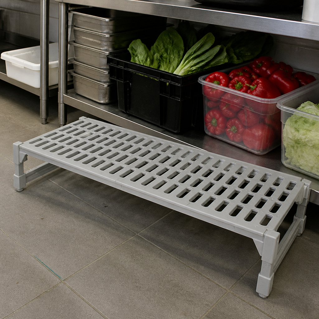 350kg Capacity Commercial Plastic Dunnage Rack for Food Storage
