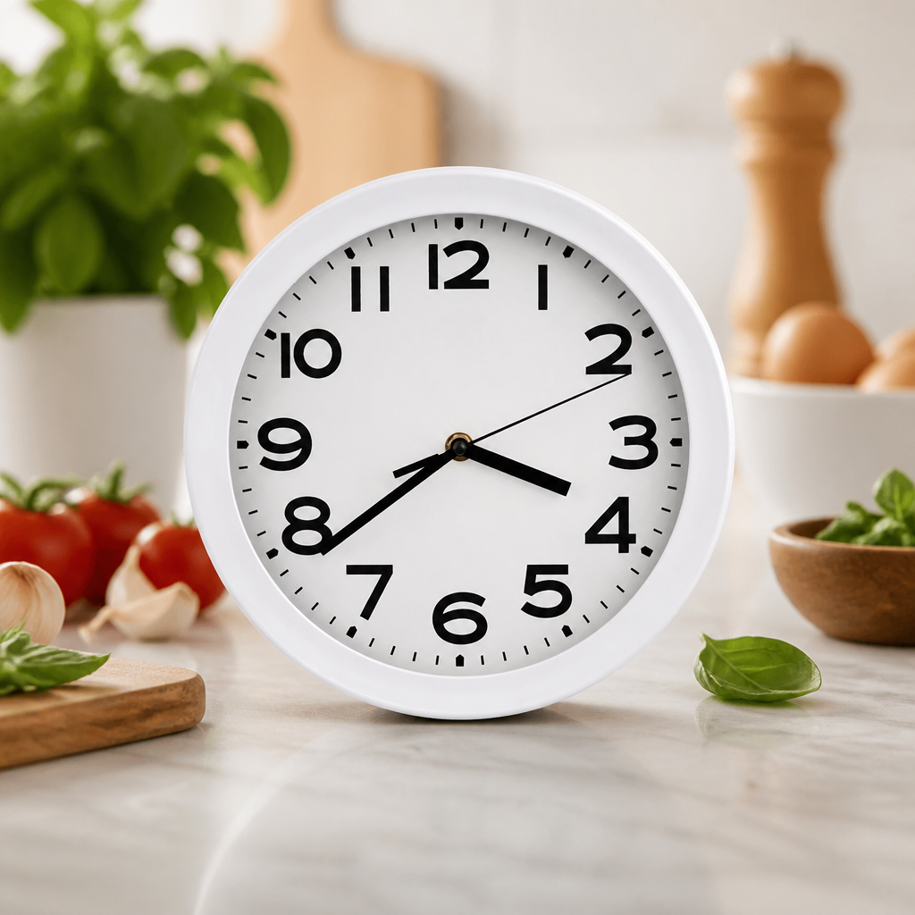 Durable 12-inch commercial kitchen wall clock