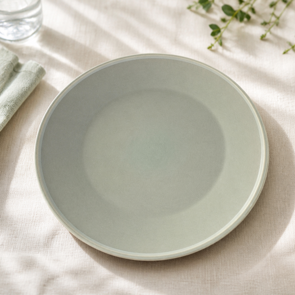 Commercial Mint Core Plates 225mm - 6 Pack Stoneware
