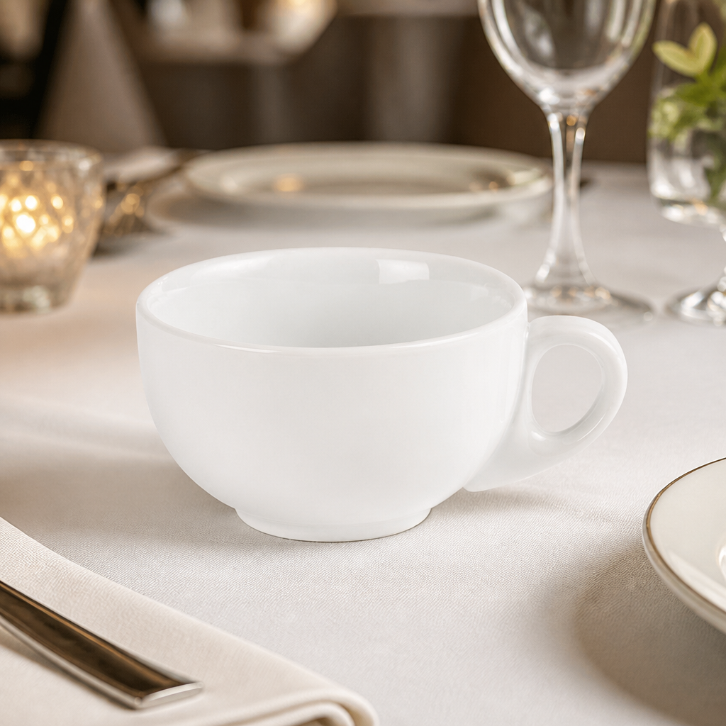 Commercial Cappuccino Cups 284ml Porcelain 12 Pack