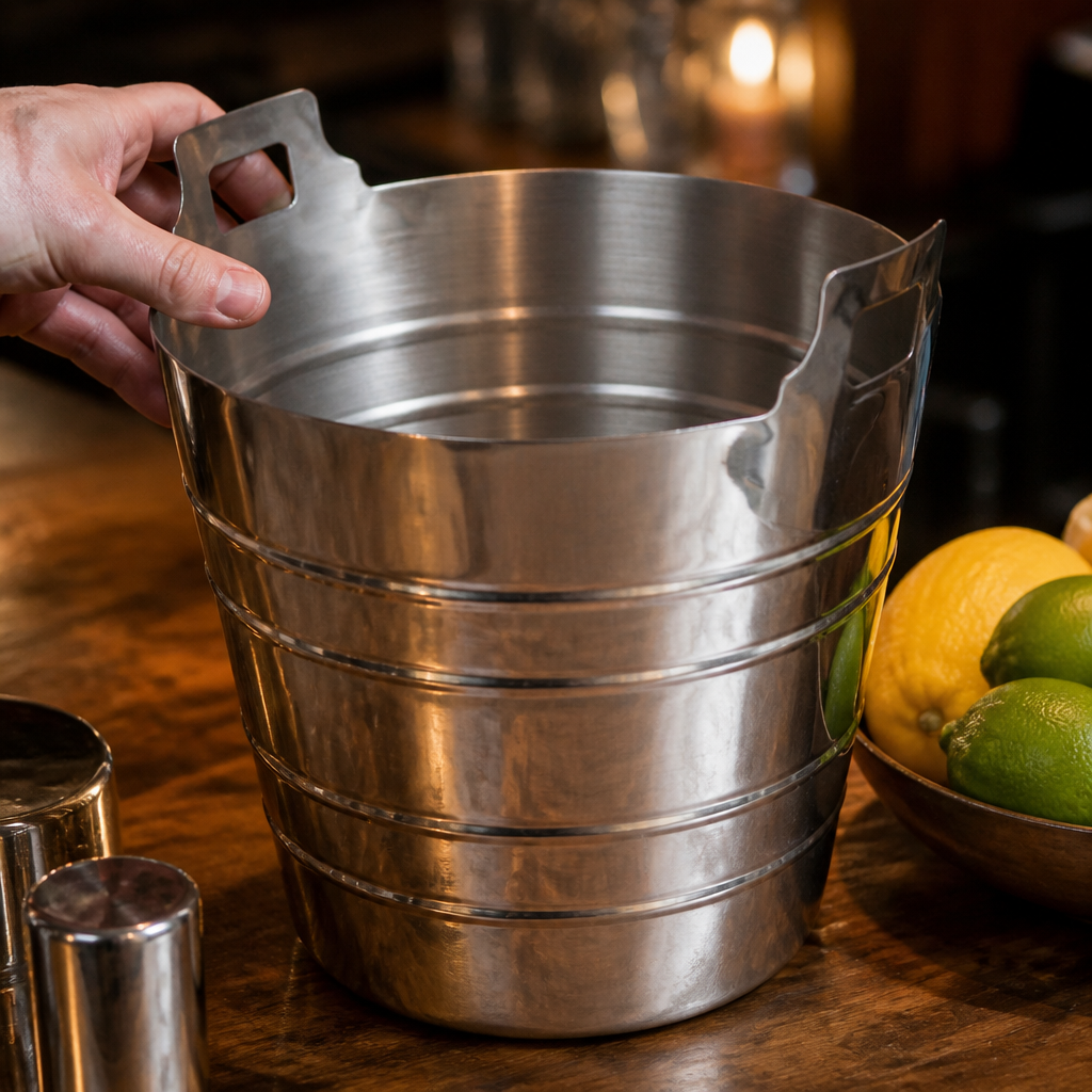 5L stainless steel champagne bucket for commercial use