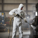 Premium Lightweight Coveralls for Dust and Splash Protection - Type 5/6 White - High-Quality Professional Grade for Industrial and Commercial Appli...