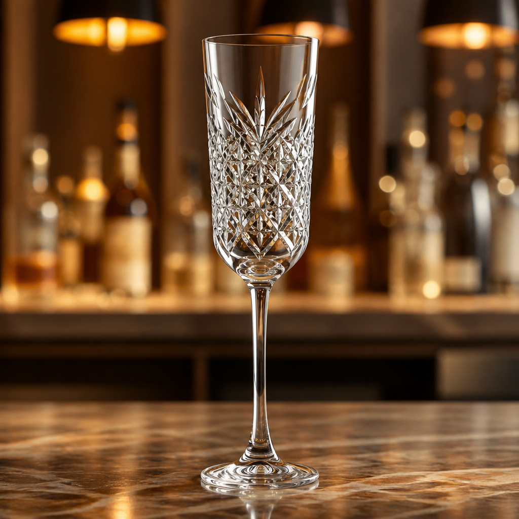 24 pack of 170ml vintage style commercial champagne glasses