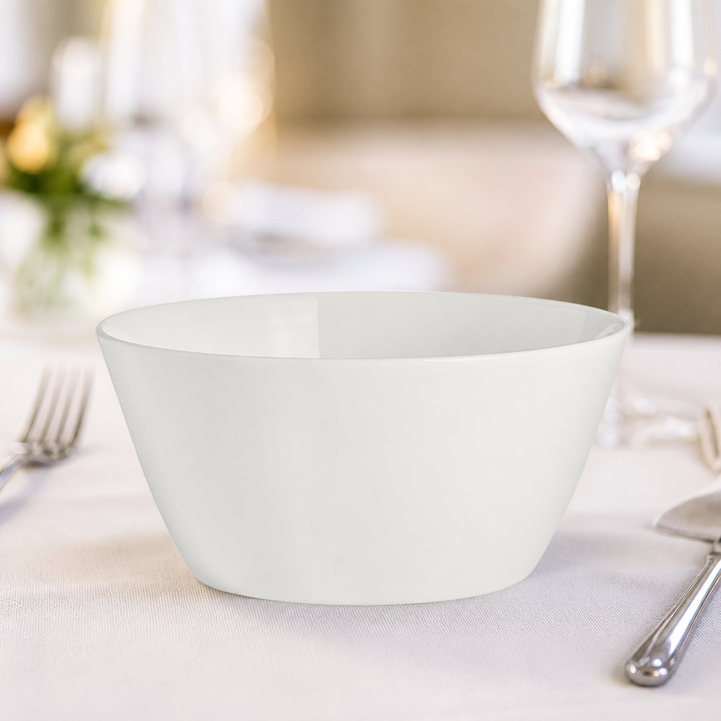 Commercial Deep Bowls 175mm Fine China - 12 Pack