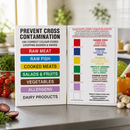 Commercial High Density Plastic Chopping Board Set 600x450mm