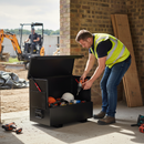 Premium Heavy Duty Site Chest with Anti-Jemmy System, 2 Shelves, and Forklift Skids for Enhanced Security and Organization
