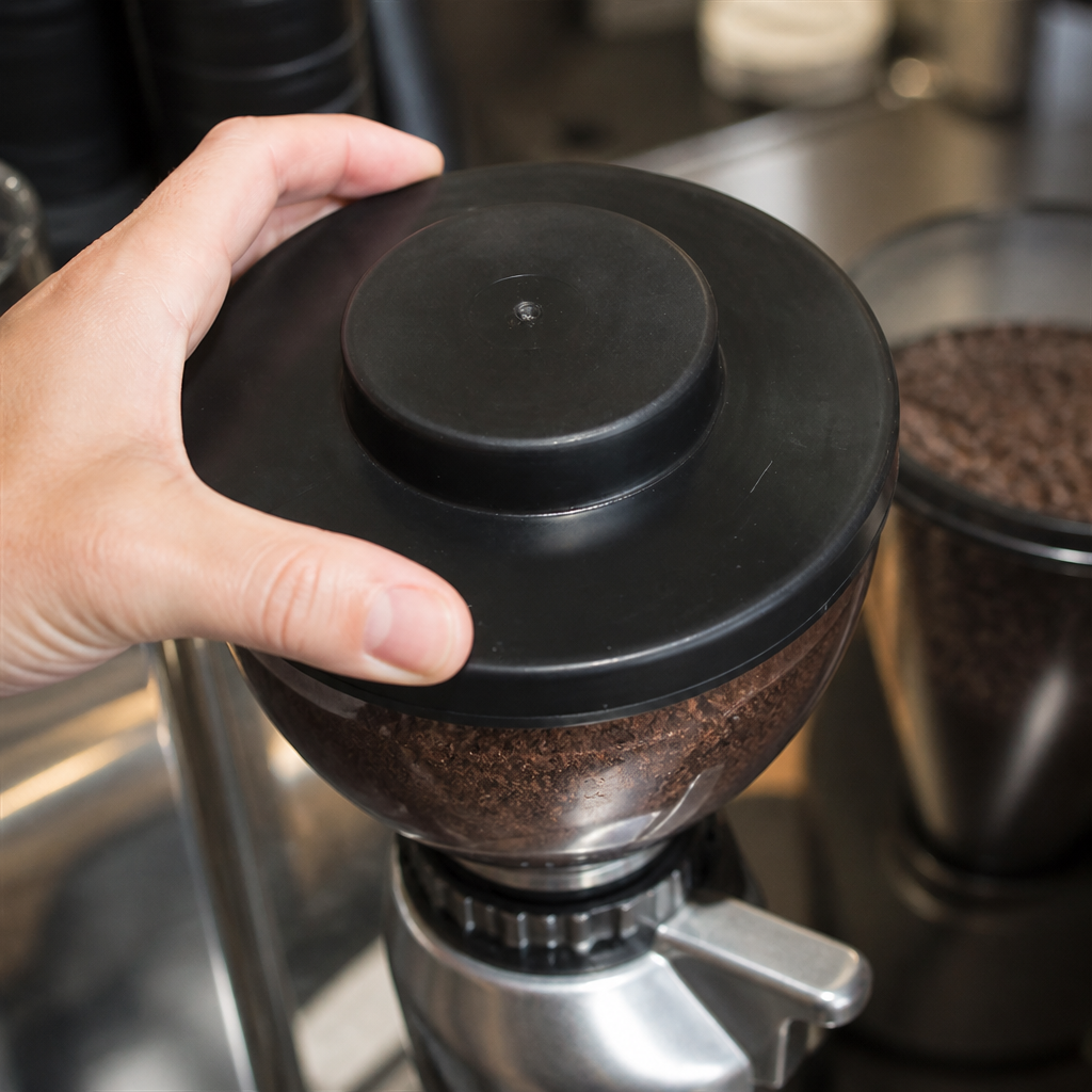 Coffee Grinder Dispenser Cover for Commercial Use