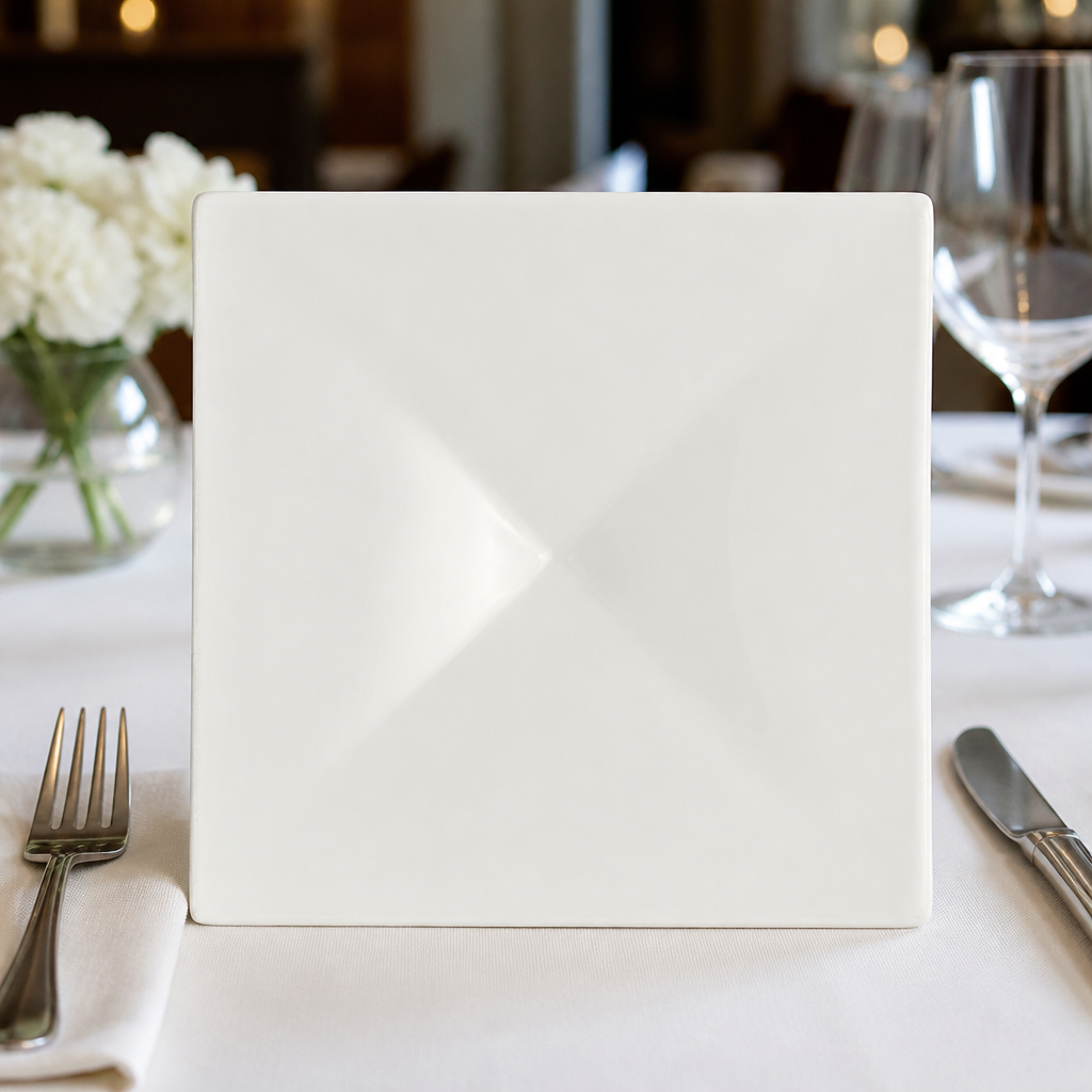 Commercial Square Elevation 100x100mm for Food Presentation